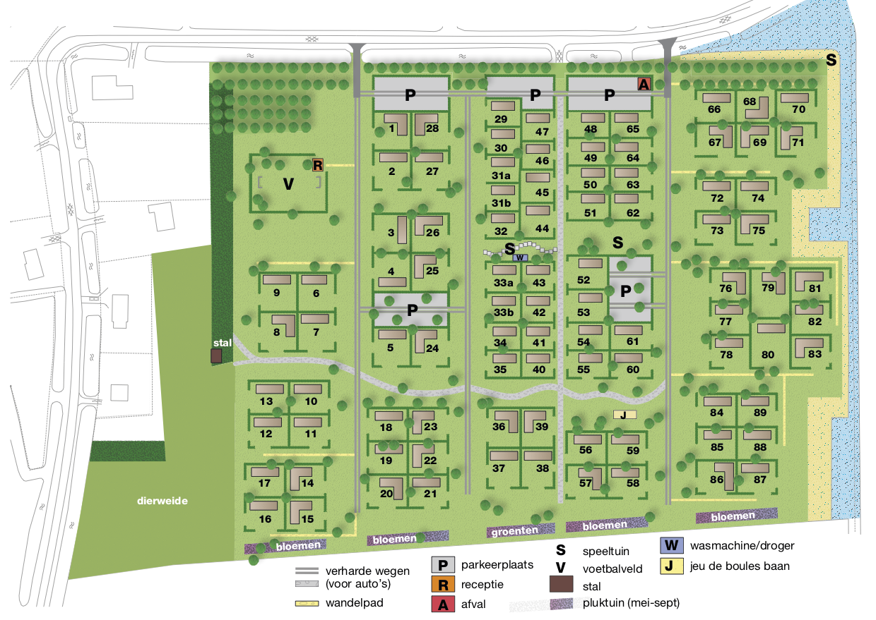 Plattegrond Buitenplaats Oudendijke