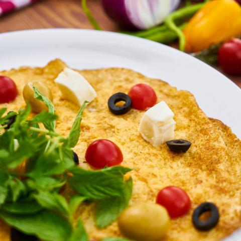 Ein vegetarischer Pfannkuchen